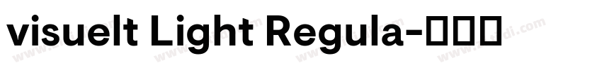 visuelt Light Regula字体转换